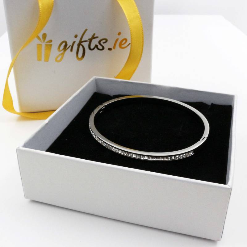 Diamond Bangle (Gold or Silver)