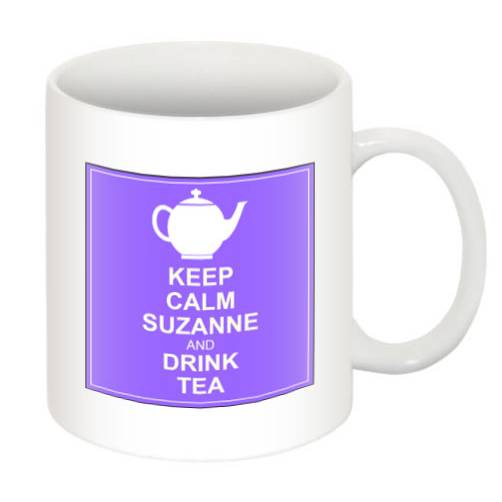 Keep Calm and Drink Tea Personalised Mug