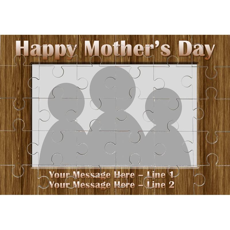 Happy Mothers Day Photo Personalised Jigsaw