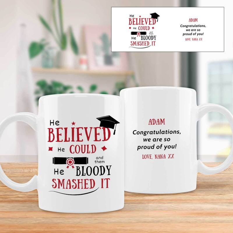 She/He Bloody Smashed It - Personalised Mug