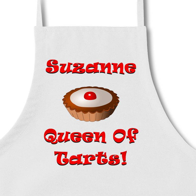 Queen Of Tarts Personalised Apron