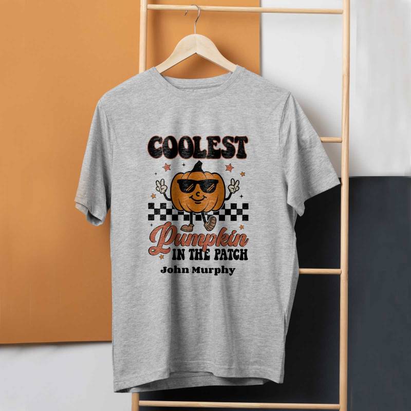 Coolest Pumpkin in the Patch Personalised T-Shirt