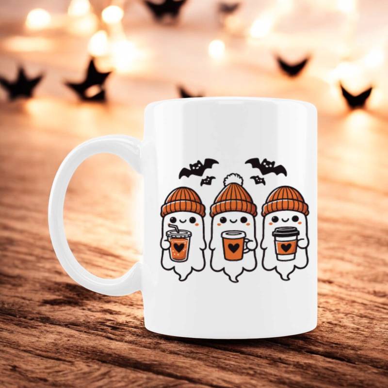 Coffee Ghost - Halloween Personalised Mug