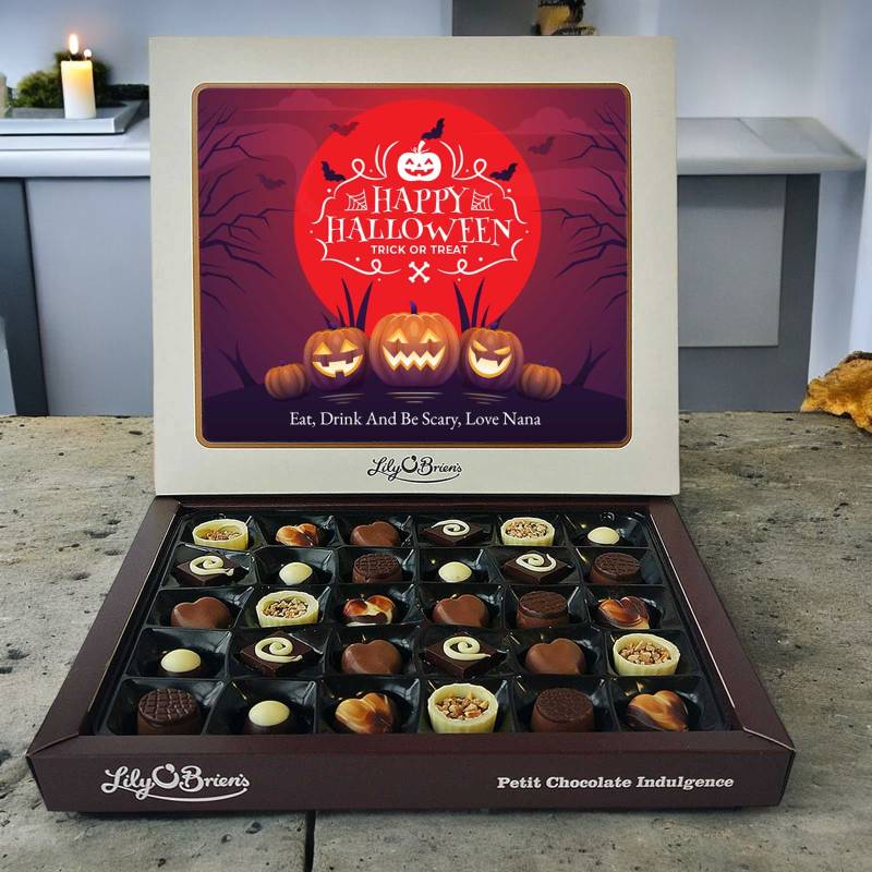 Happy Halloween Trick or Treat Personalised Chocolate Box 290g