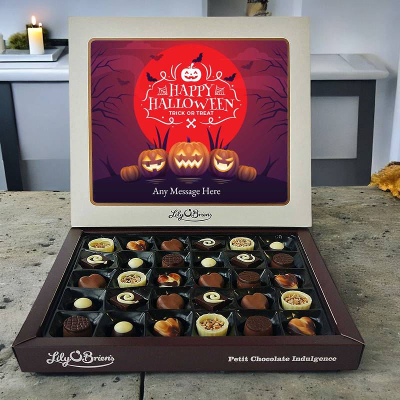 Happy Halloween Trick or Treat Personalised Chocolate Box 290g