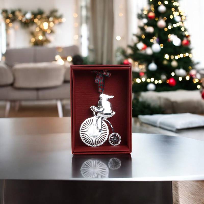 Tipperary Crystal Heirloom Christmas Decoration - Penny Farthing Bicycle