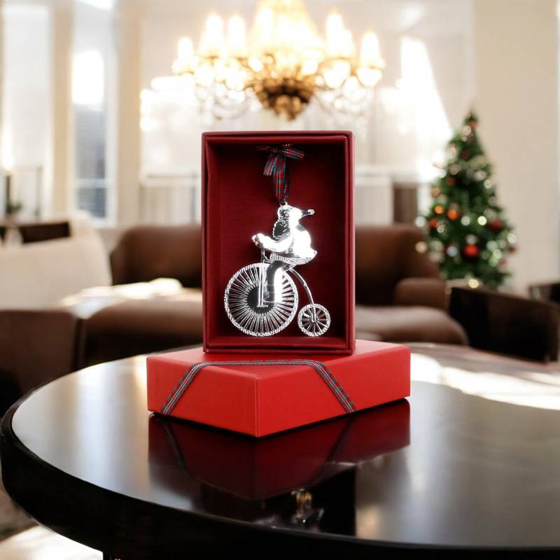 Tipperary Crystal Heirloom Christmas Decoration - Penny Farthing Bicycle