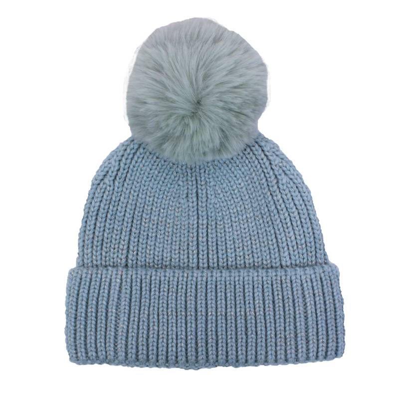 Ladies Novelty Interchangeable Pom Pom Hat