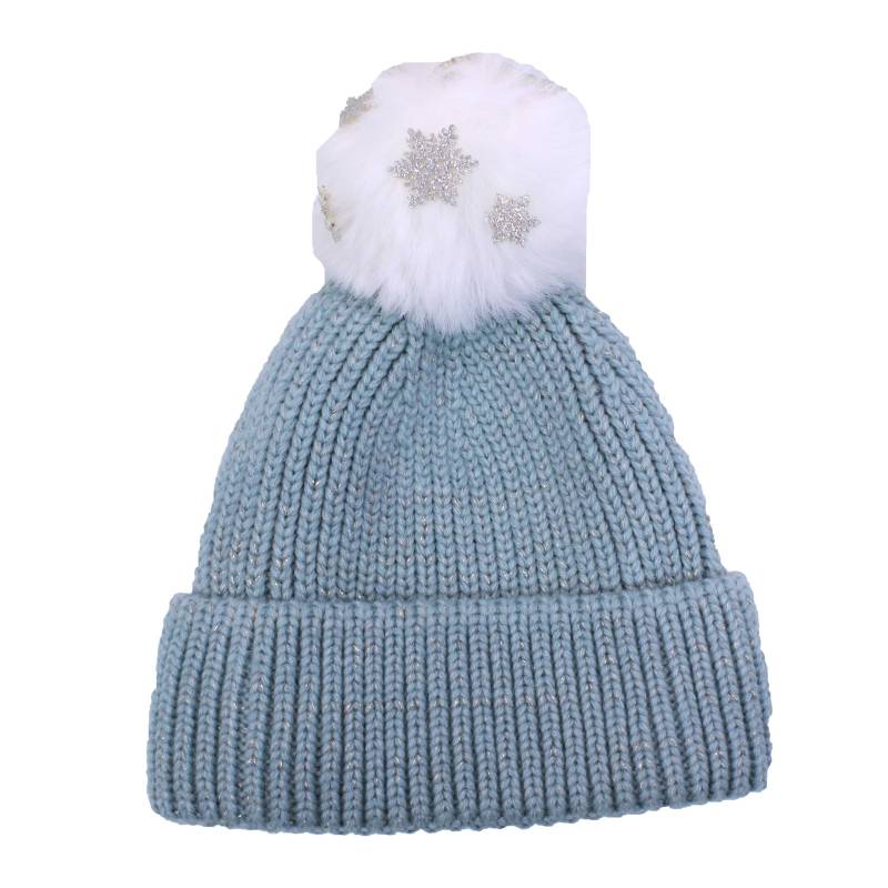 Ladies Novelty Interchangeable Pom Pom Hat