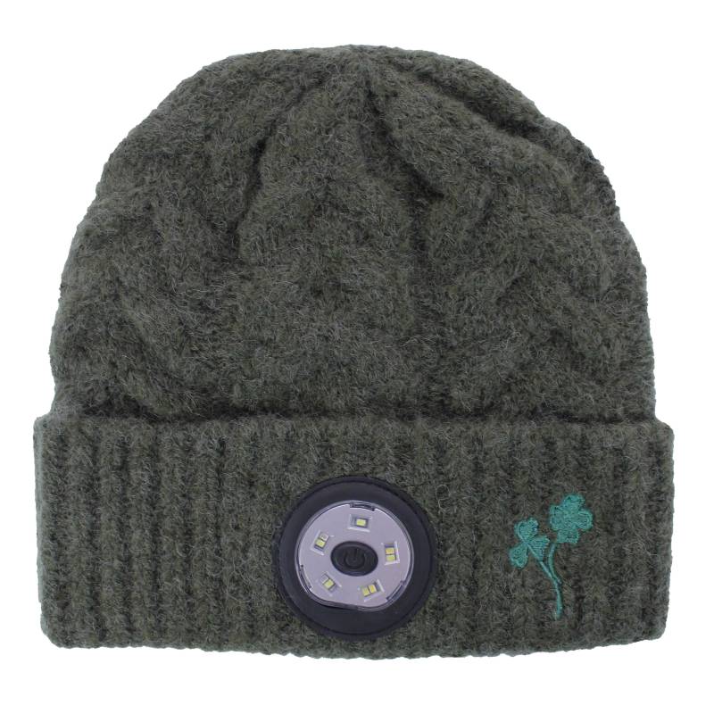 Aran Knit LED Torch Hat