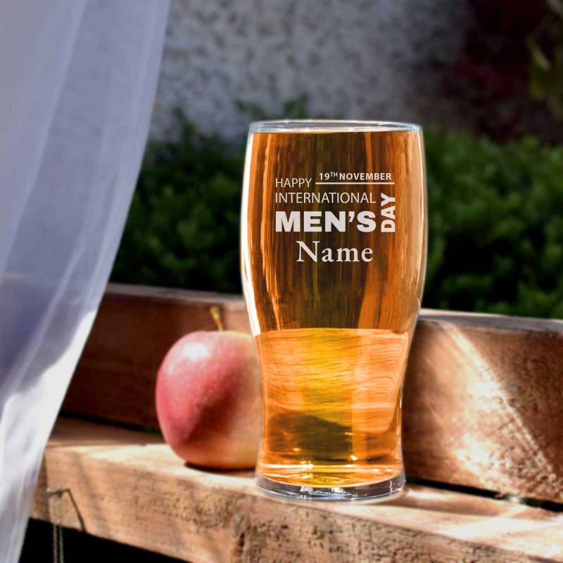 Happy International Men's Day - Personalised Pint Glass