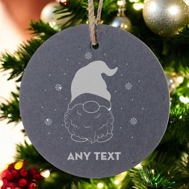 Personalised Christmas Slate Ornament 12x12cm