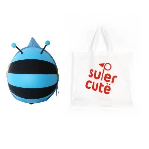 Supercute Honeybee Kids Backpack Blue