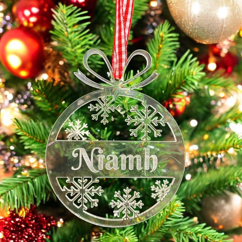 Christmas Baubles Personalised Hanging Decoration