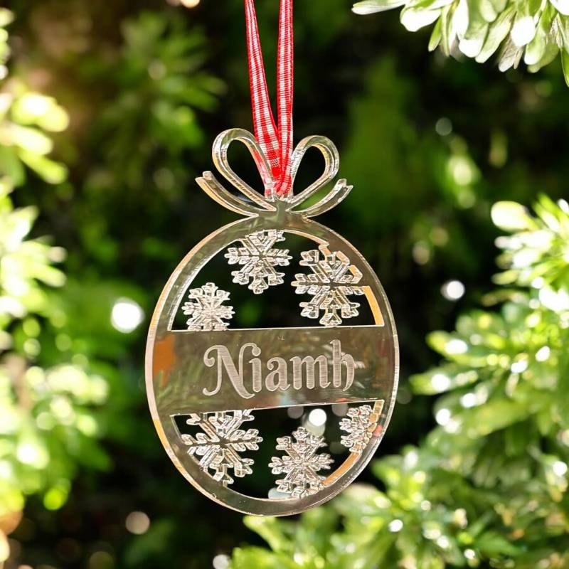 Christmas Baubles Personalised Hanging Decoration