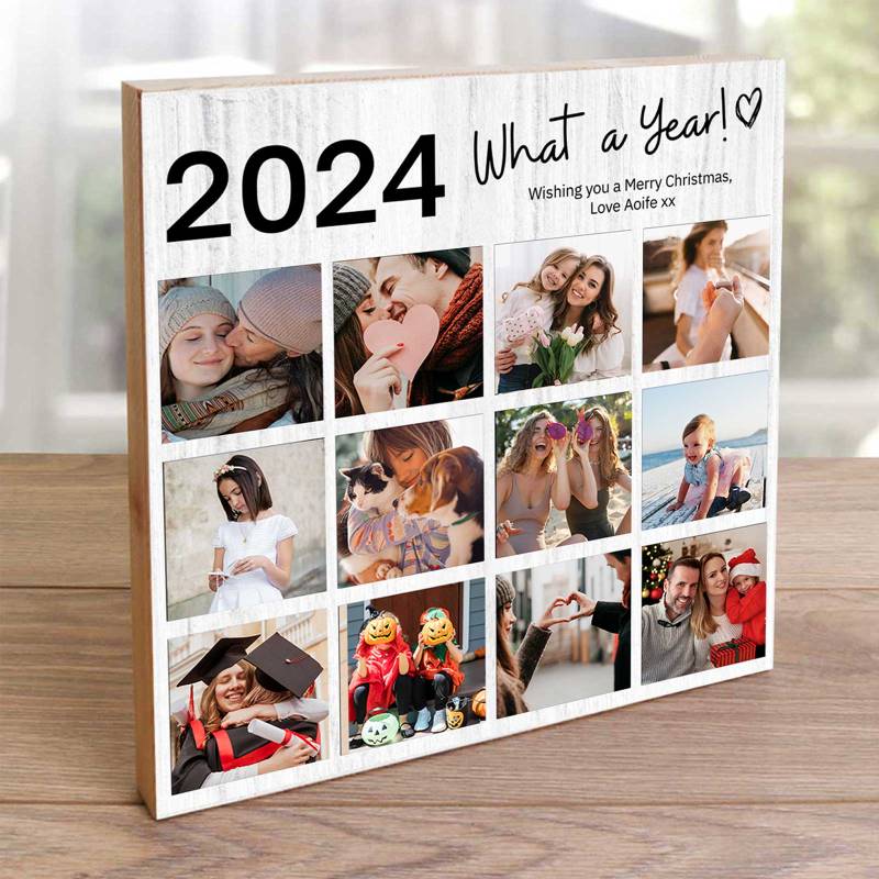 What a Year Photo Memories - Wooden Photo Blocks