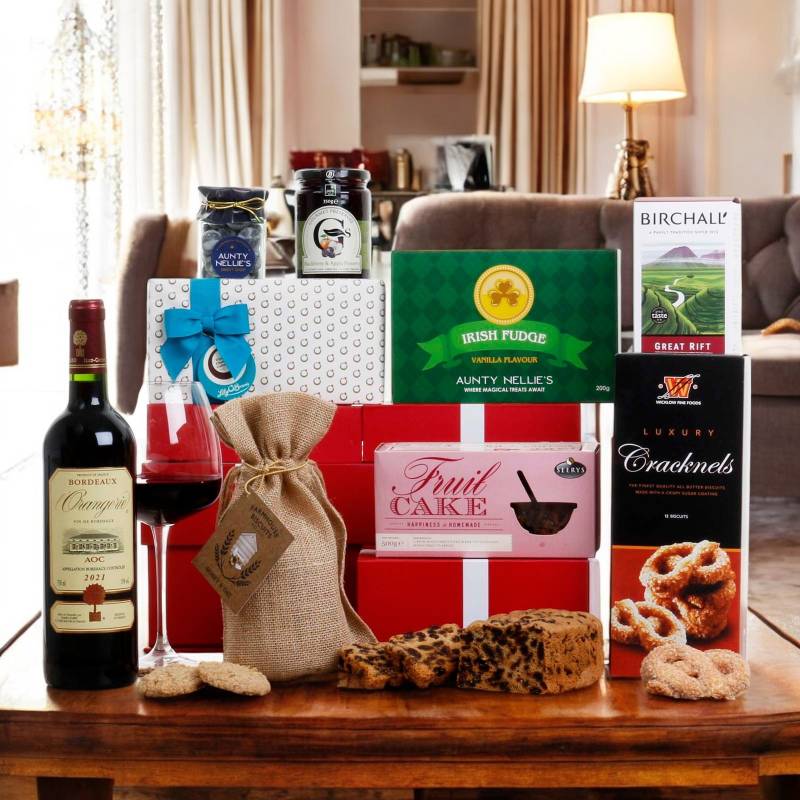 Best Wishes and Red Wine Gift Hamper