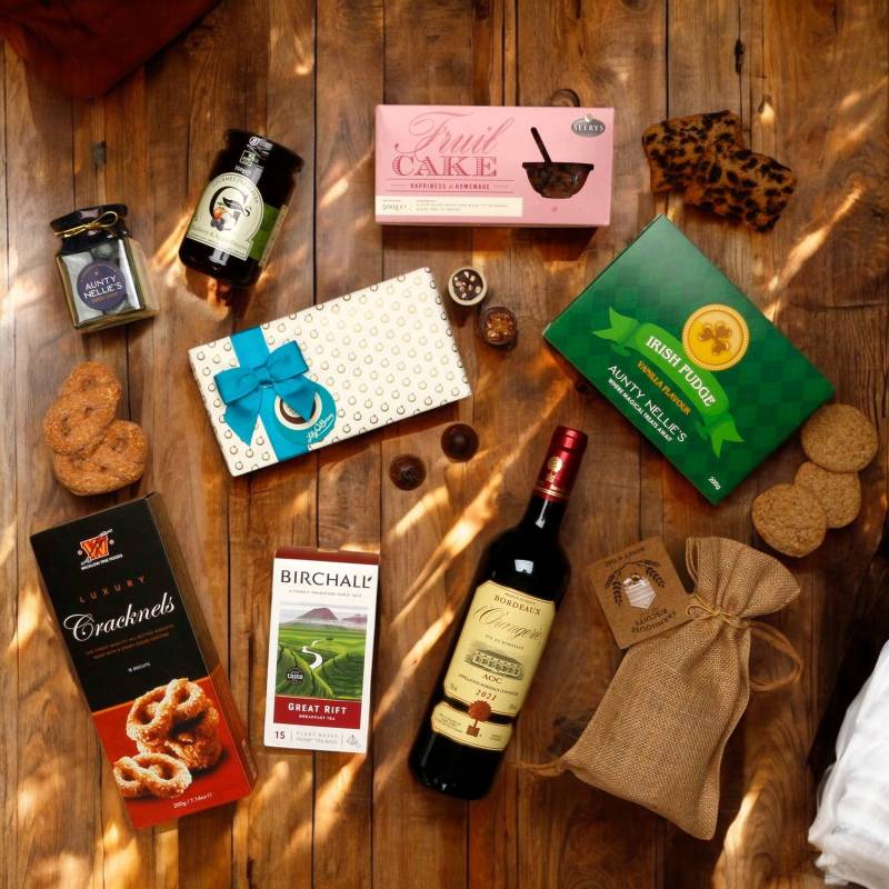 Best Wishes and Red Wine Gift Hamper