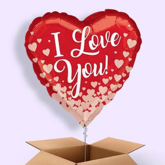 I Love You Hearts Balloon in a Box