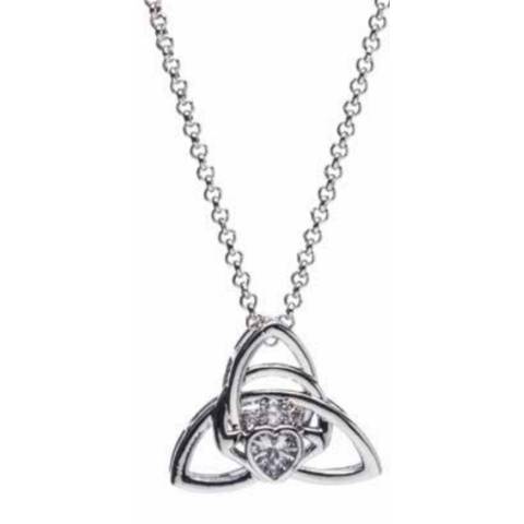 Silver Trinity Knot Pendant - Newgrange Living