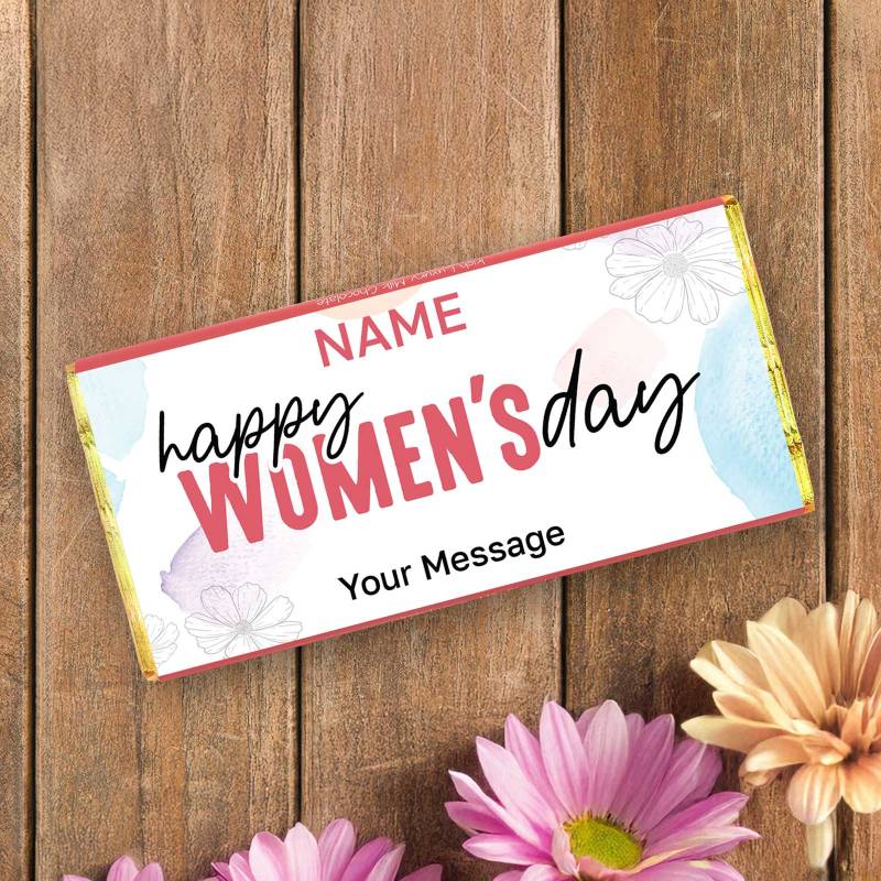 Happy Women's Day - Personalised Chocolate Bar