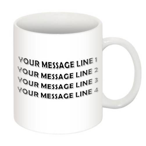 Moustache Personalised Mug