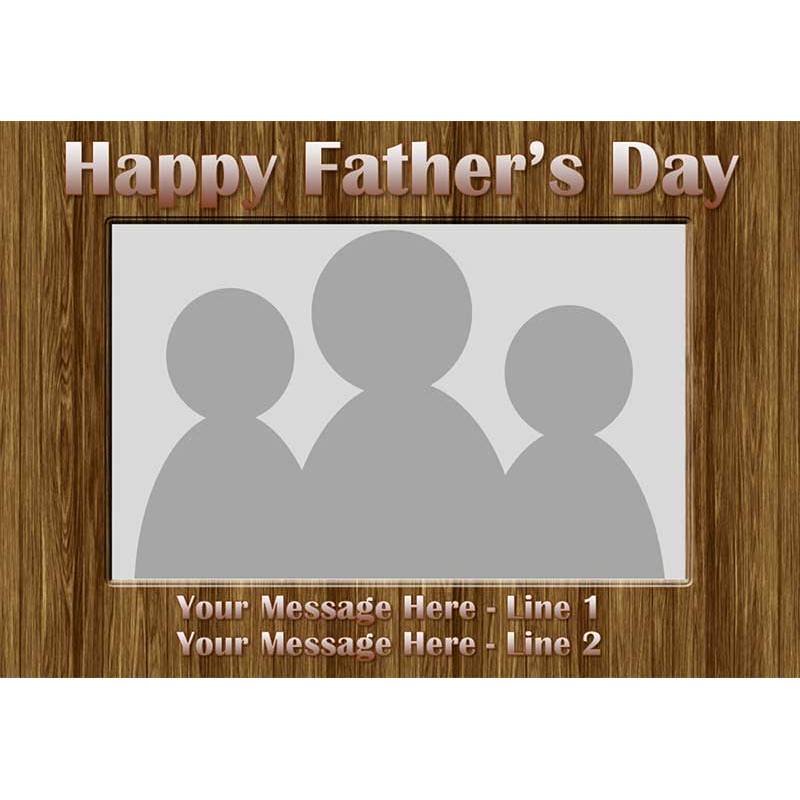 Happy Fathers Day Photo Personalised Jigsaw