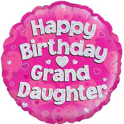 happy Birthday Grand Daughter Balloon in a Box