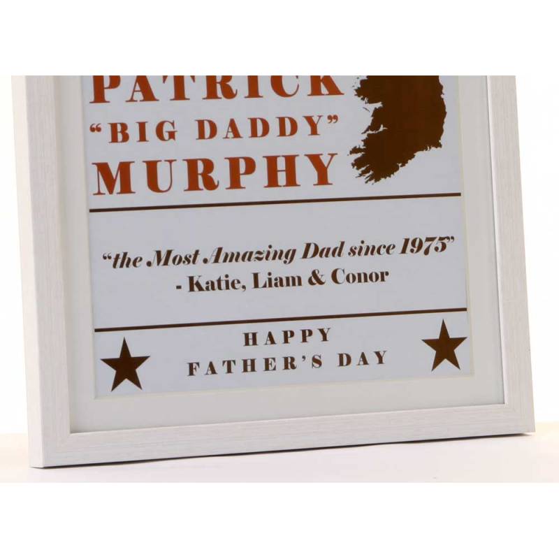 Ireland\'s Greatest Father Personalised Frame