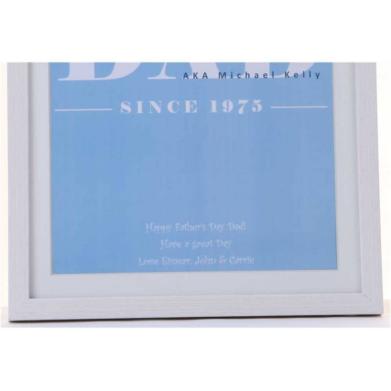 Dad Man Myth Legend Personalised Frame