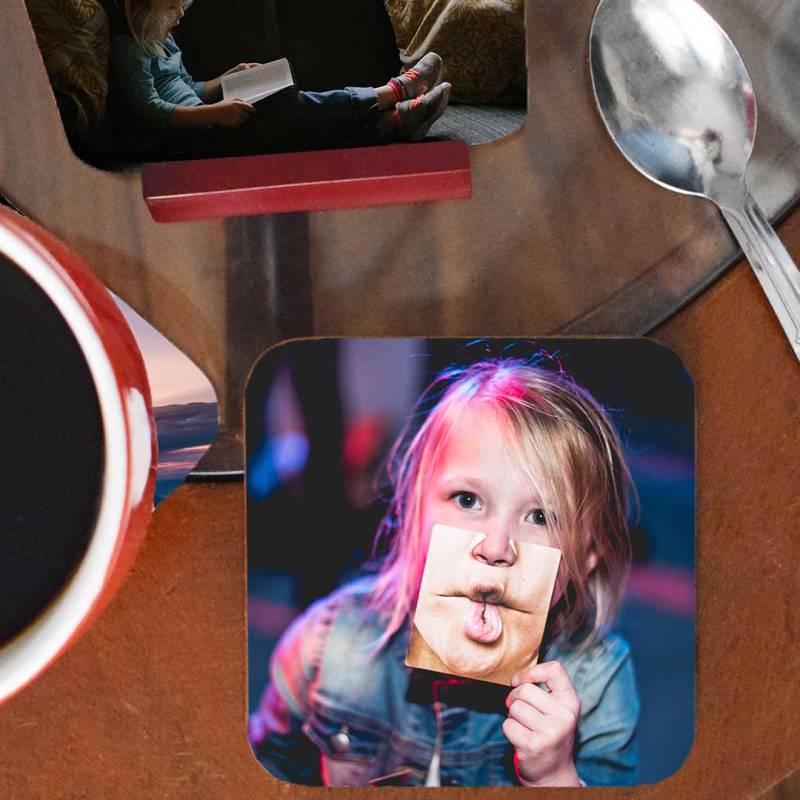 Any Photo Personalised Four Coaster Set