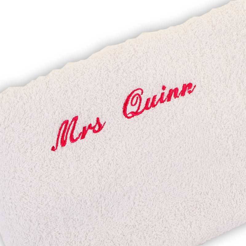 Embroidered Personalised Bath Towel