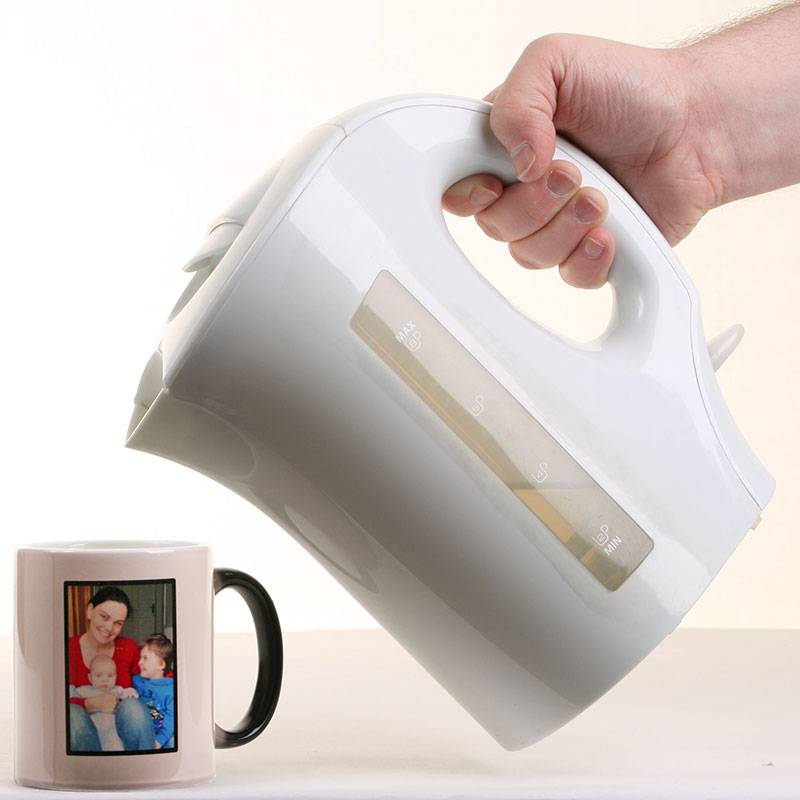 Black Colour Change Personalised Mug