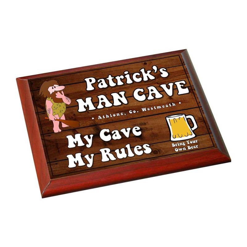 Man Cave Personalised Plaque Sign