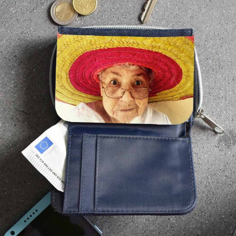 Jeans Personalised Photo Purse