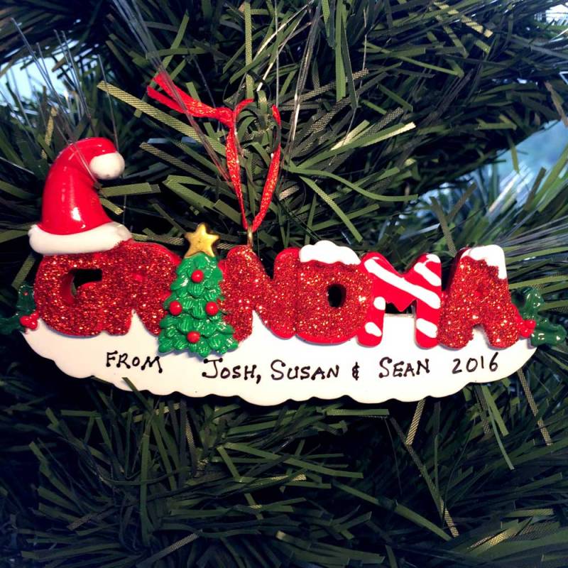 Personalised Christmas Ornament - Grandma