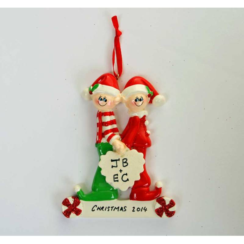 Personalised Christmas Ornament - Sweethearts