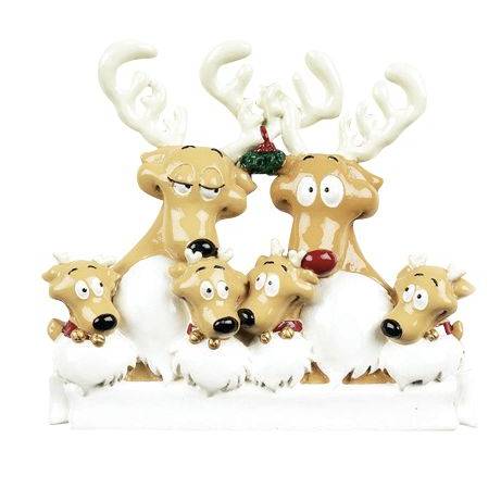 Personalised Christmas Ornament - Reindeer Family