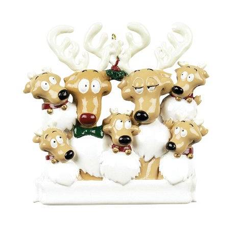 Personalised Christmas Ornament - Reindeer Family