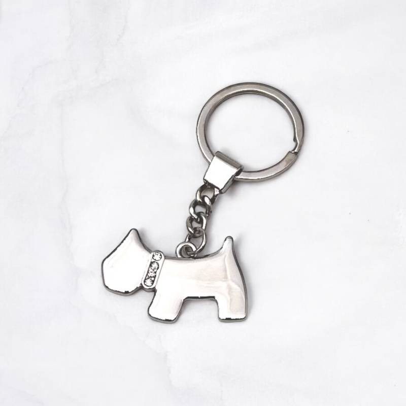 Silverplated Keyring - Engraved with your Dog's Name