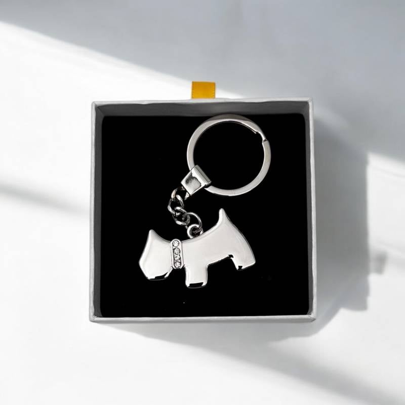 Silverplated Keyring - Engraved with your Dog's Name