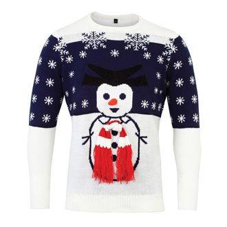 3D Christmas Jumper - Snowman