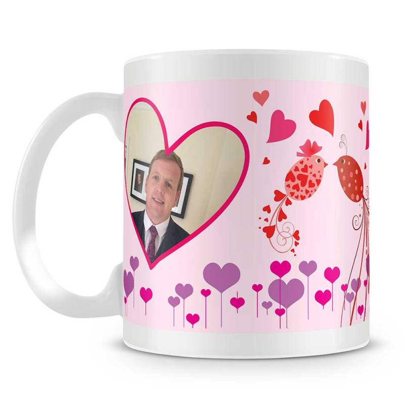 Love Birds Personalised Photo Mug