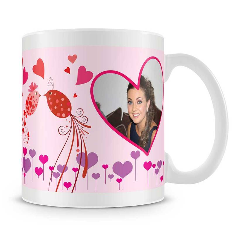 Love Birds Personalised Photo Mug