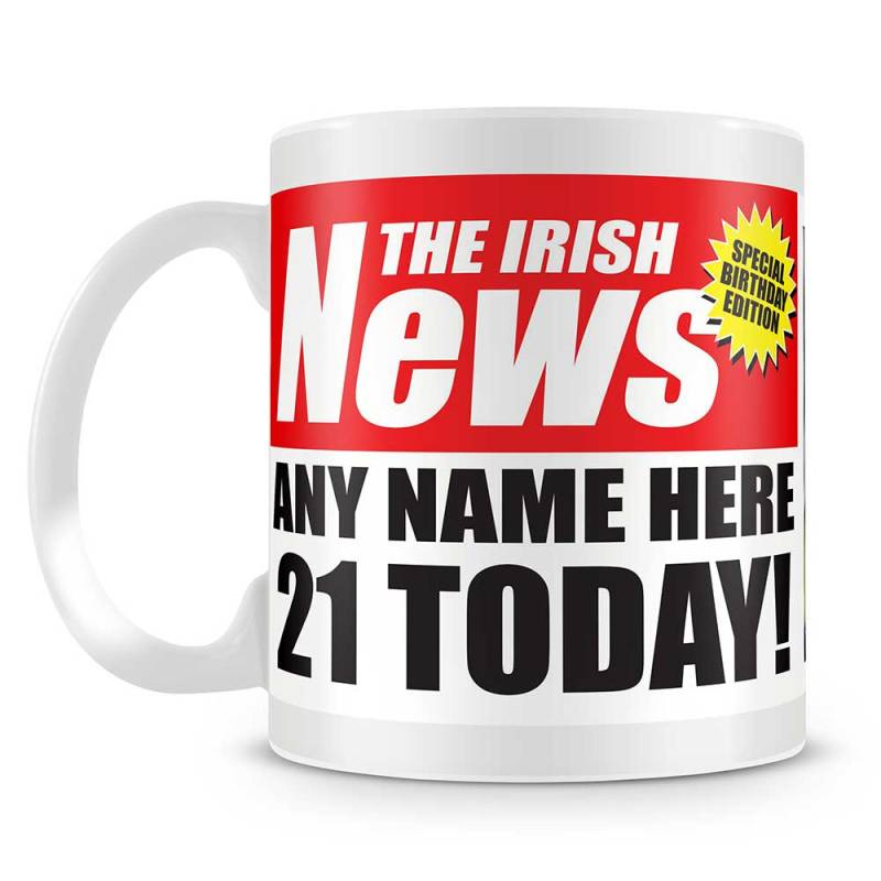 News Birthday Personalised Photo Mug