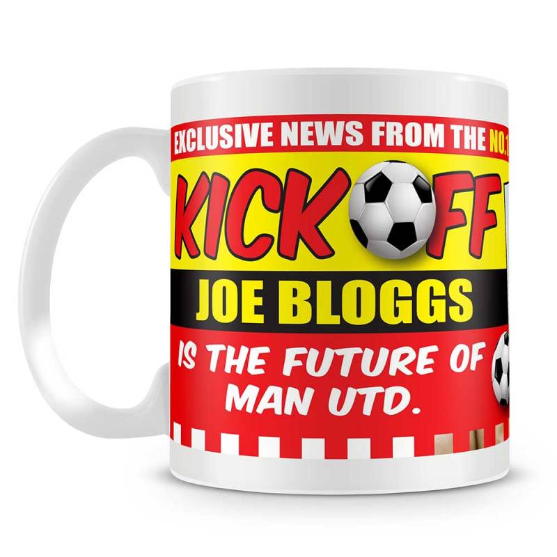 Kickoff Football Personalised Photo Mug