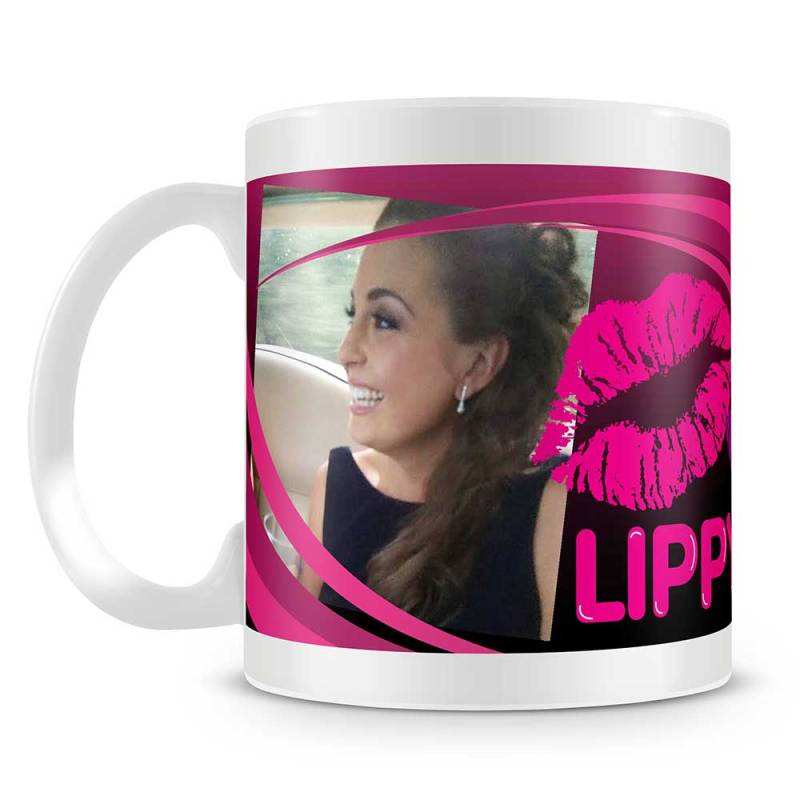 Lippy Lass Personalised Photo Mug