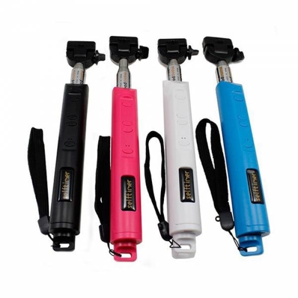 Bluetooth Black Selfie Stick with Zoom