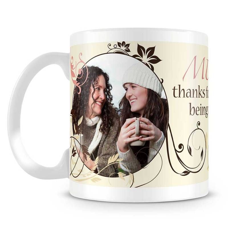 Mum Always There Personalised Photo Mug