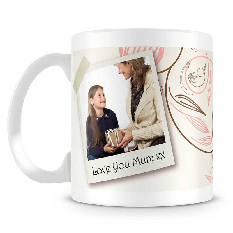 Mum Polaroid Personalised Two Photo Mug